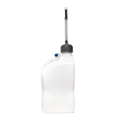 VP Racing 5.5 Gal Motorsport Racing Liquid Container Utility Jug w/Handle, White - VMInnovations