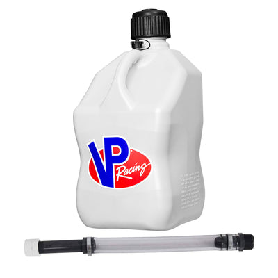 VP Racing 5.5 Gal Motorsport Racing Liquid Container Utility Jug, White (2 Pack)