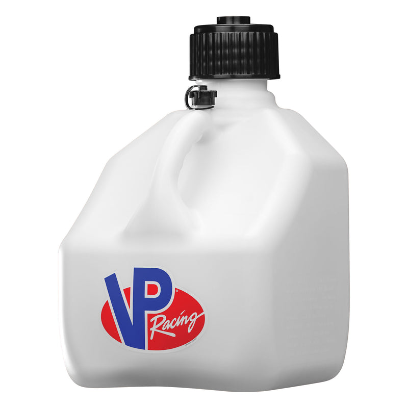 VP Racing 3 Gallon Square Portable Racing Liquid Container Utility Jug, White