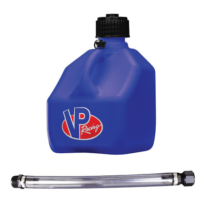 VP Racing 3 Gal Liquid Utility Container Jugs w/ Hoses, Blue (8 Pack)
