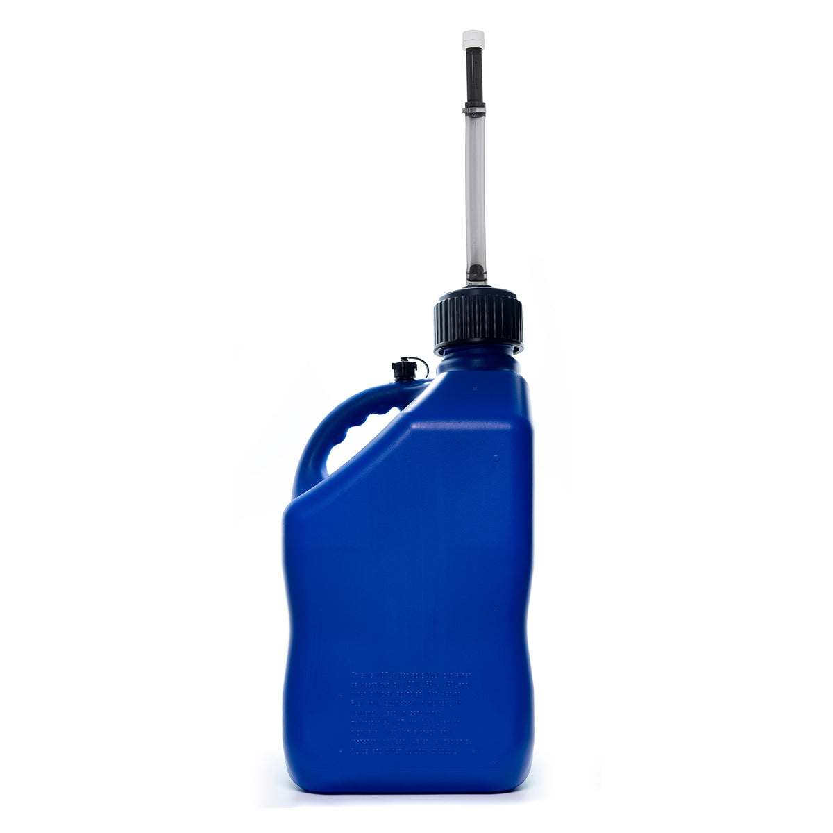 VP Racing 5.5 Gallon Motorsport Utility Jug and 14 Inch Deluxe Hose, Blue