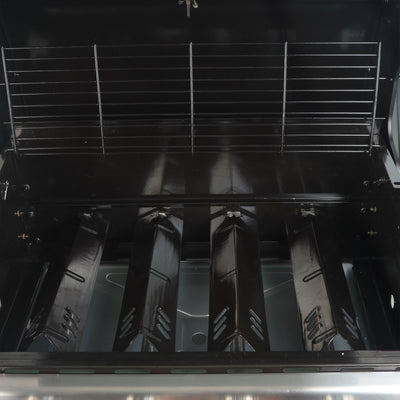 Grill Boss 4-Burner Gas Grill w/ Side Burner, Cover & Side Shelf (Open Box) - VMInnovations