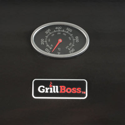 Grill Boss 4-Burner Gas Grill w/ Side Burner, Cover & Side Shelf (Open Box) - VMInnovations