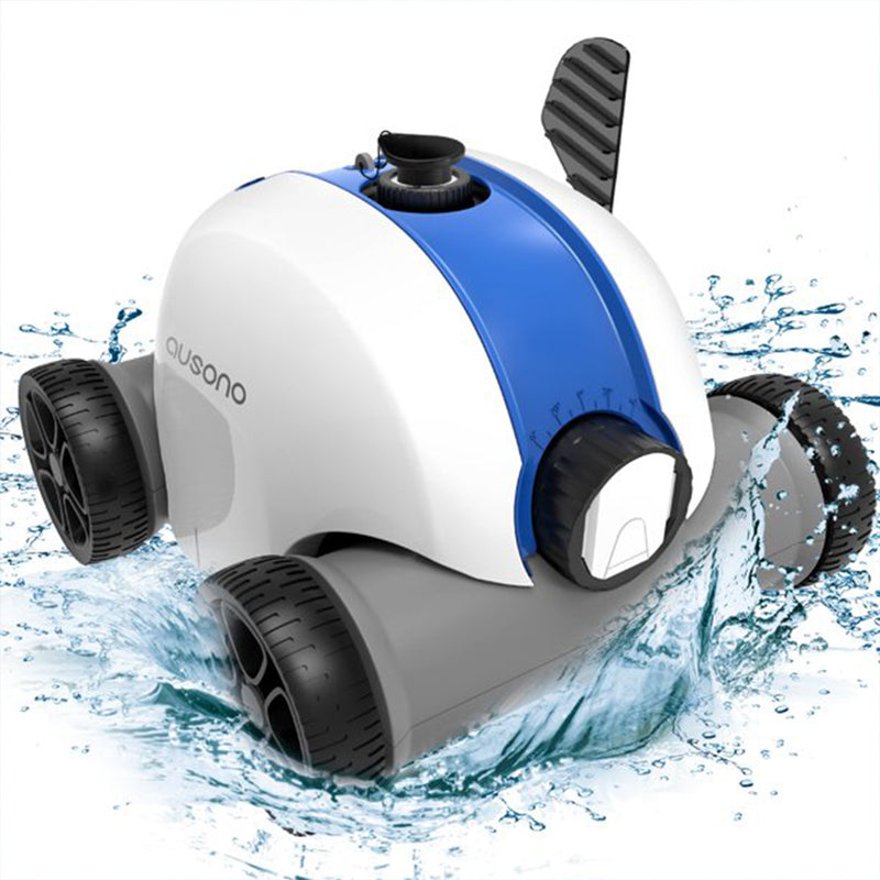 Ausono Cordless Automatic Robotic In Ground & Above Ground Swimming Pool Cleaner