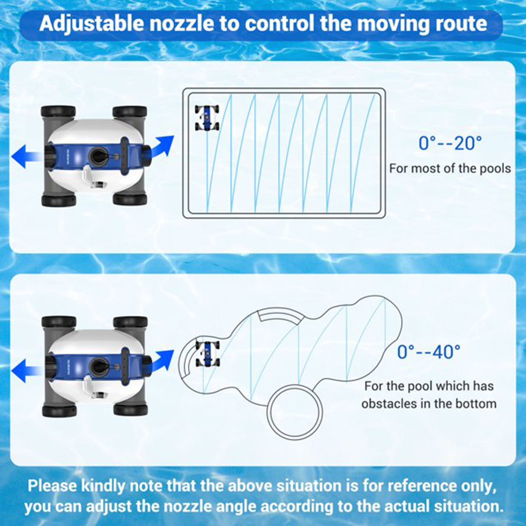 Ausono Cordless Robotic In Ground & Above Ground Swimming Pool Cleaner(Open Box) - VMInnovations