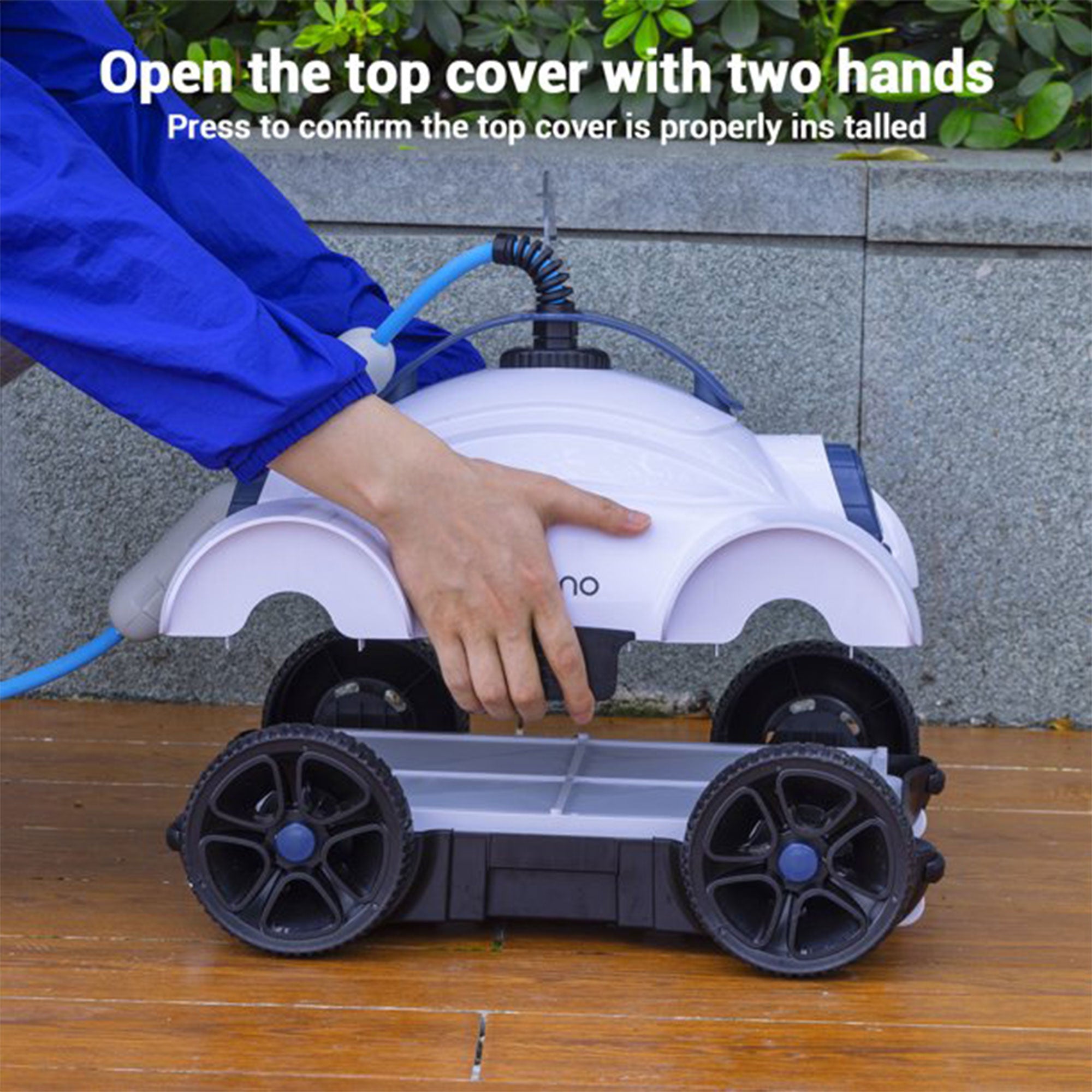 Ausono Dual Drive Powerful Automatic Robotic Above Ground Swimming Pool Cleaner
