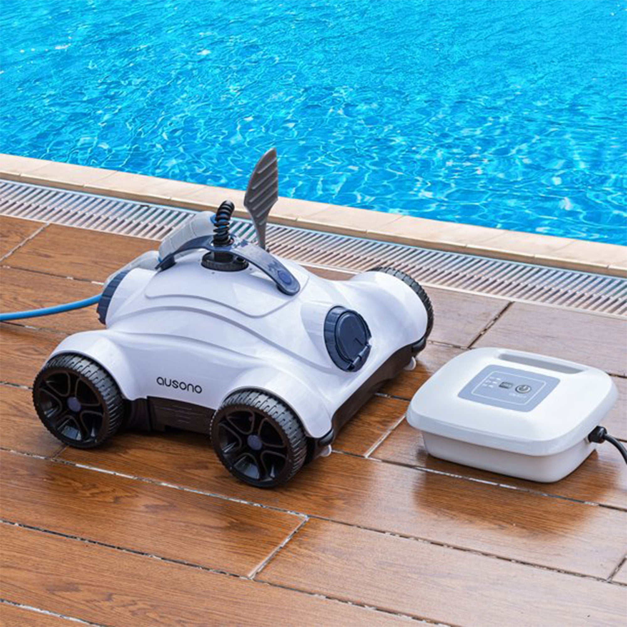 Ausono Dual Drive Powerful Automatic Robotic Above Ground Swimming Pool Cleaner