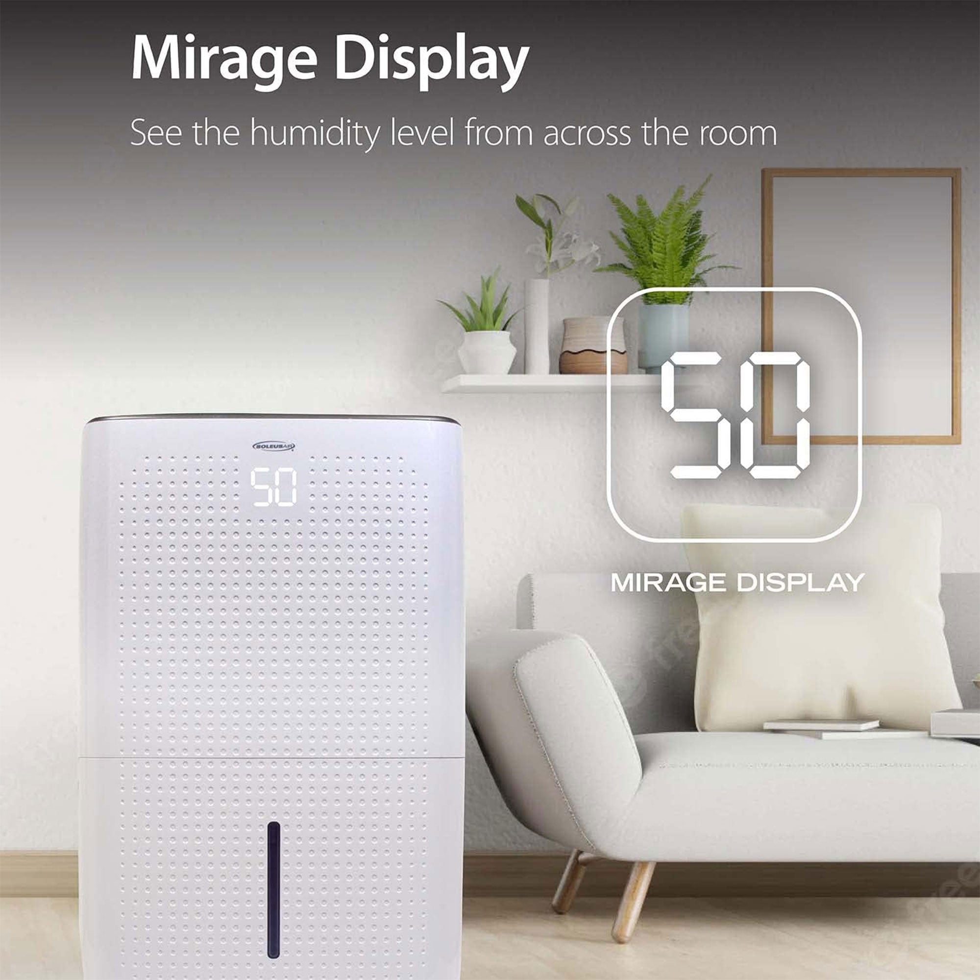SoleusAir 35 Pt Dehumidifier w/Mirage Display & Tri-Pat Technology(For Parts) - VMInnovations