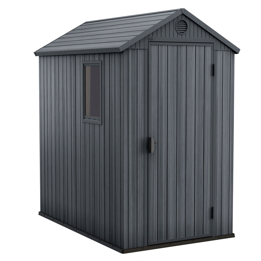 Keter Darwin 4x6' Heavy Duty Shed for Garden Accessories and Tools (For Parts) - VMInnovations