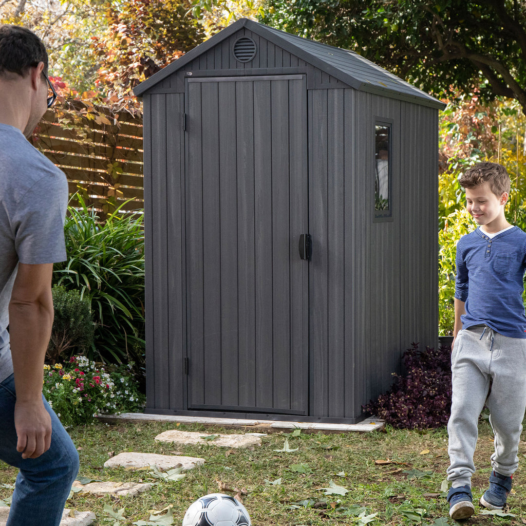 Keter Darwin 4x6' Heavy Duty Shed for Garden Accessories and Tools (For Parts) - VMInnovations