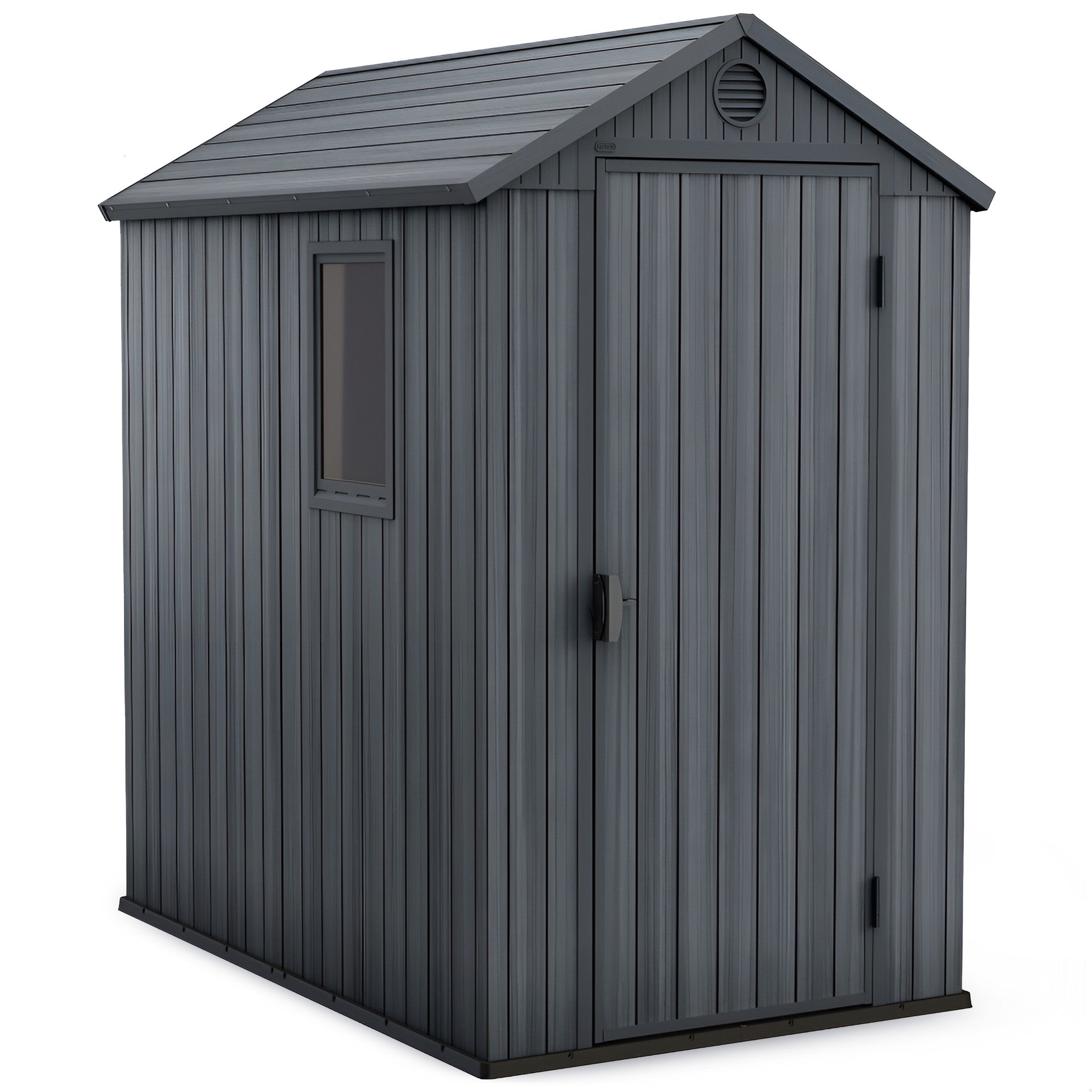 Keter 4 x 6 Foot Heavy Duty Shed for Garden Accessories and Tools (Open Box) - VMInnovations