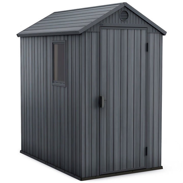 Keter Darwin 4x6' Heavy Duty Shed for Garden Accessories and Tools (For Parts) - VMInnovations