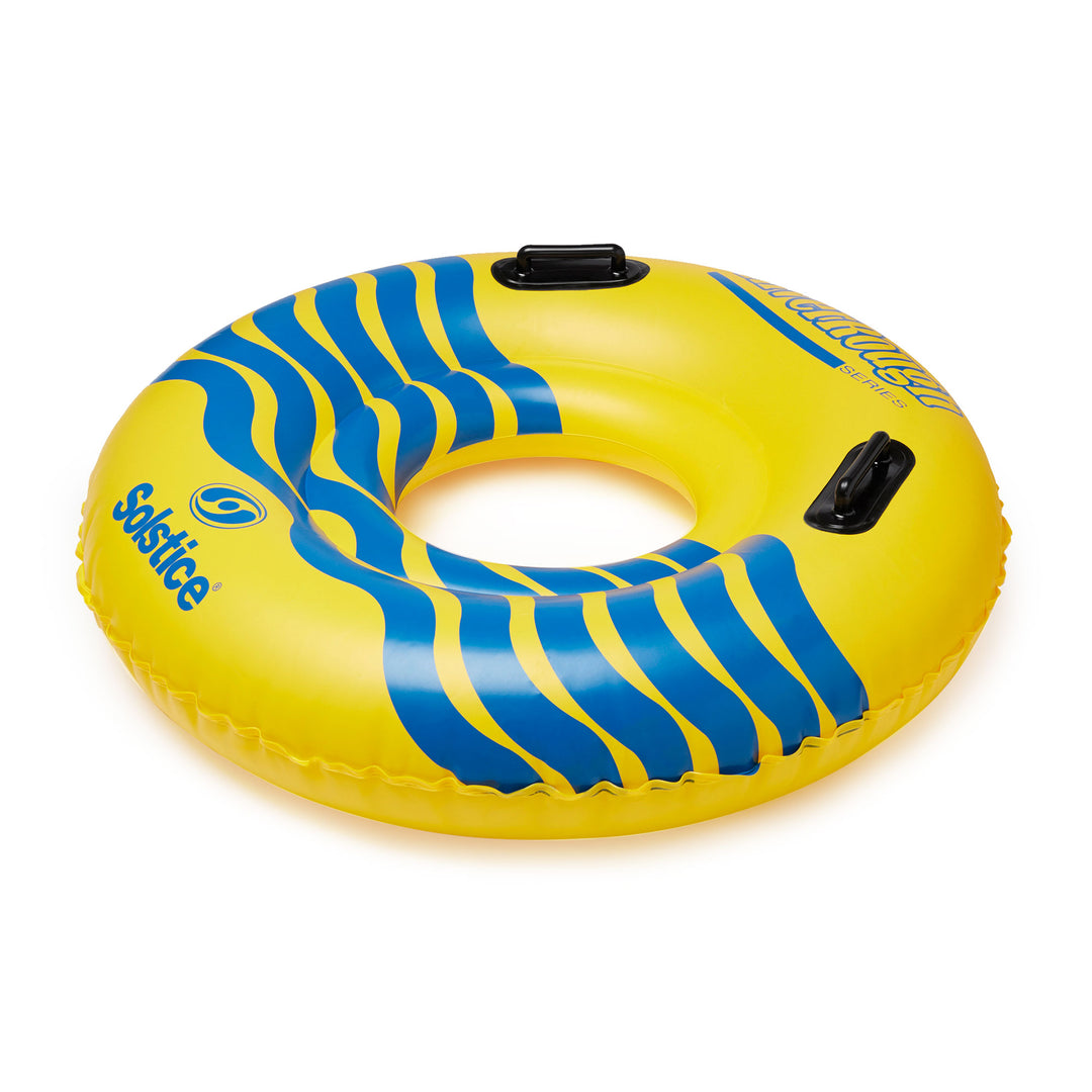 Swimline River Rough 48" Inflatable Pool Float Tube Water Raft w/Handles, Yellow