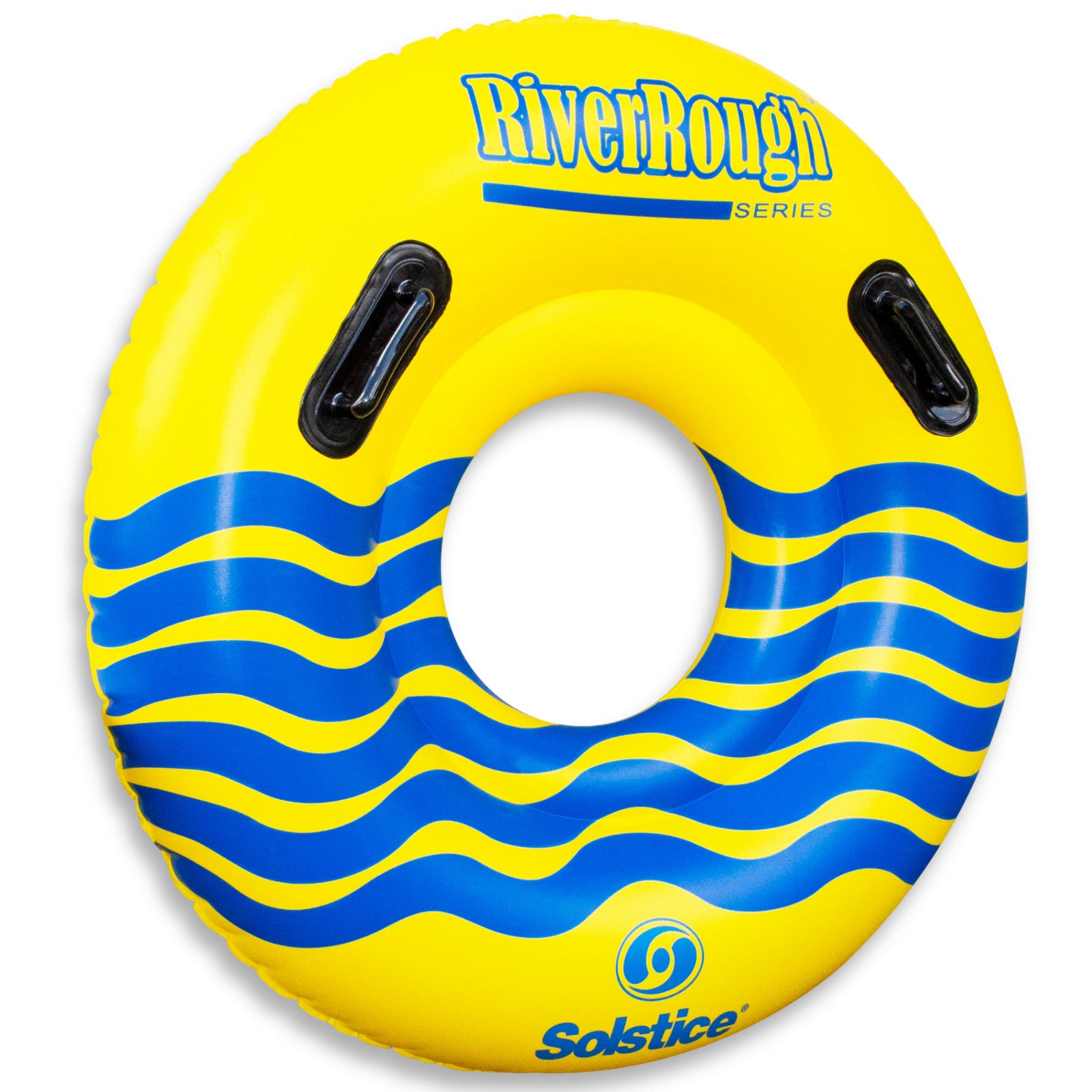 Swimline River Rough 48" Inflatable Pool Float Tube Water Raft w/Handles, Yellow - VMInnovations