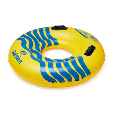 Swimline River Rough 48" Inflatable Pool Float Tube Water Raft w/Handles, Yellow - VMInnovations