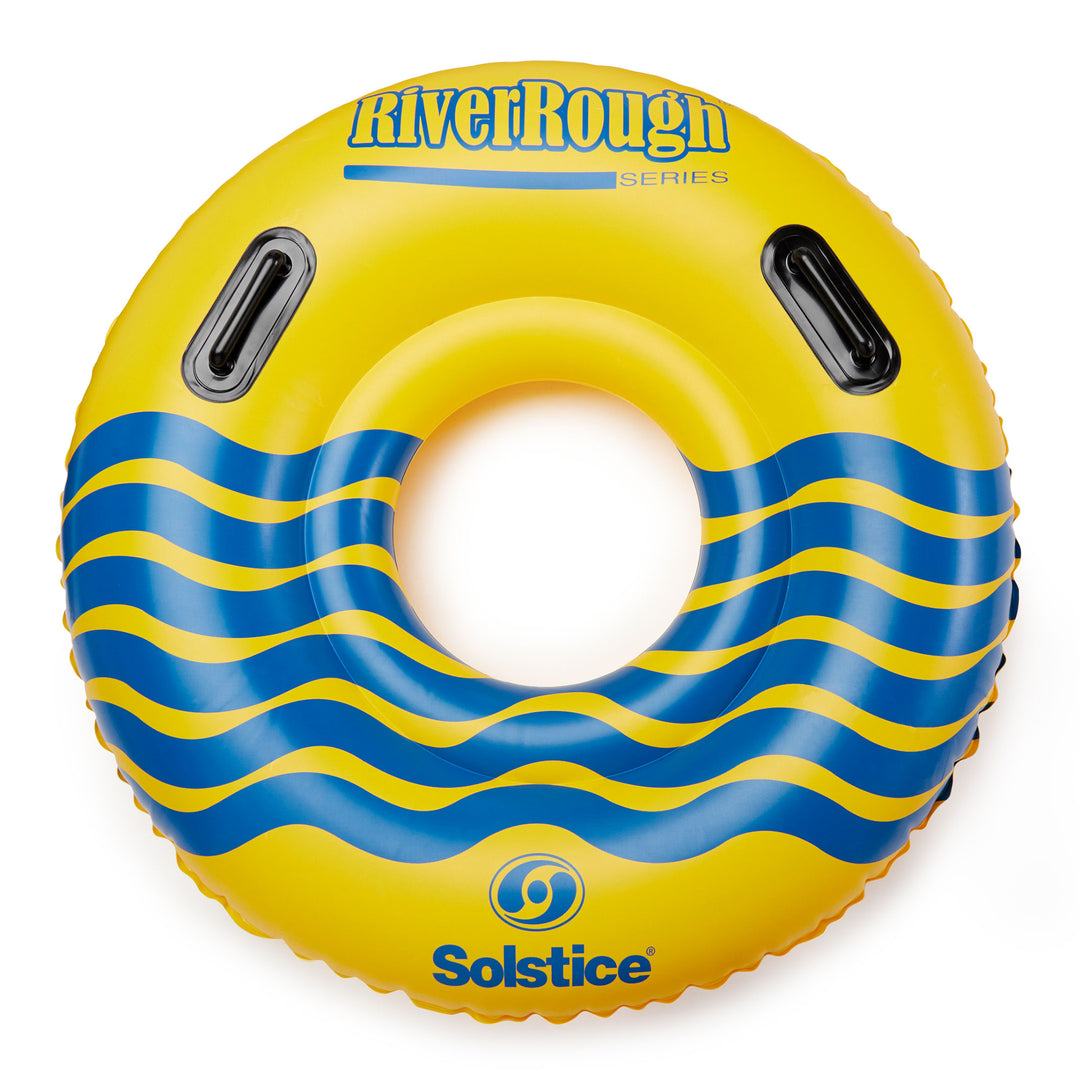 Swimline River Rough 48" Inflatable Pool Float Tube Water Raft w/Handles, Yellow