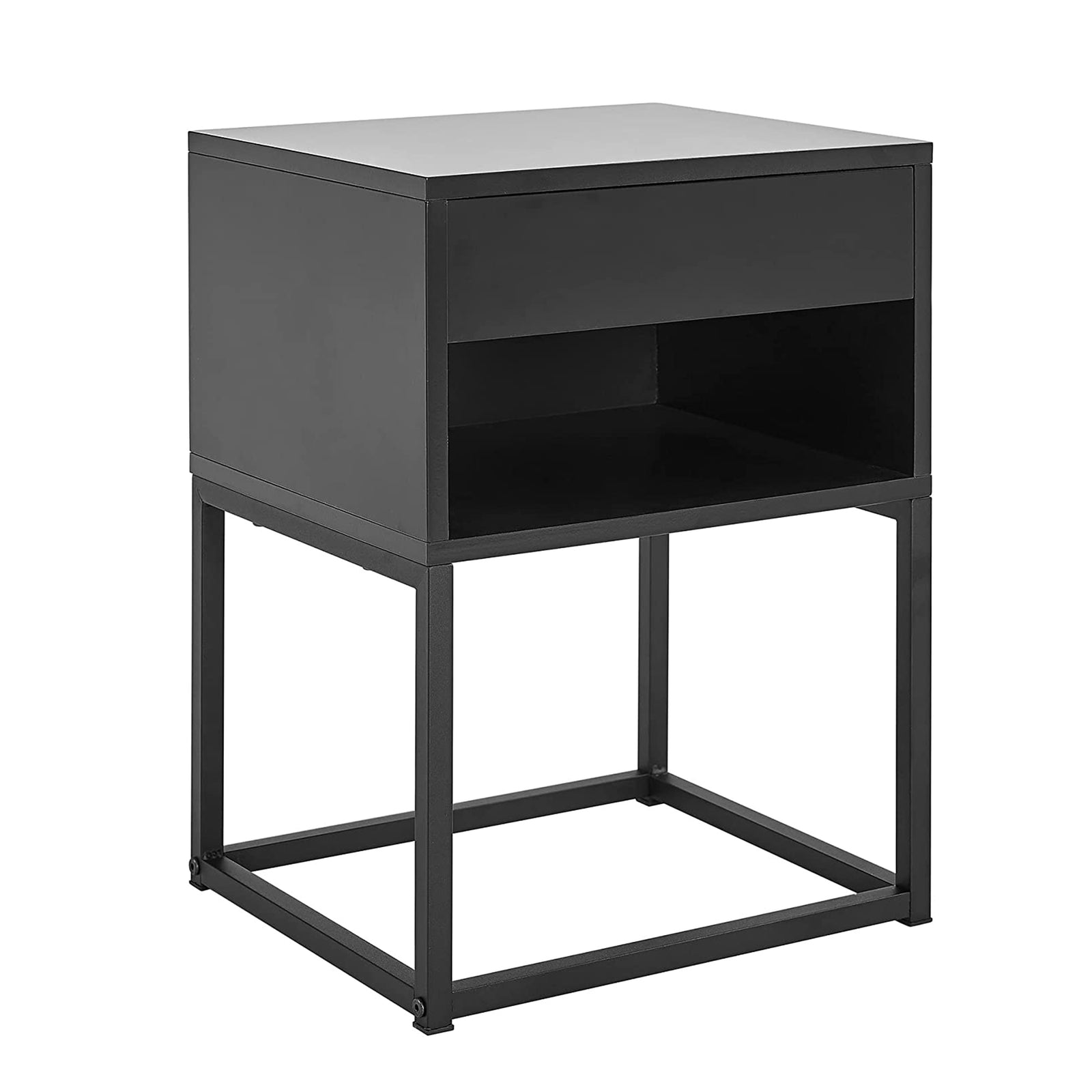 BIKAHOM 21In Tall Simple End Table Nightstand with Drawer and Shelf (For Parts) - VMInnovations