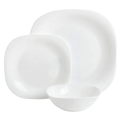Gibson Home Break & Chip Resistant Dinnerware Set, Service for 6, Opal (Used) - VMInnovations