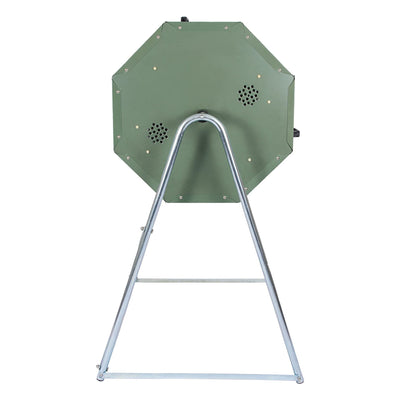 JK125 33 Gallon Outdoor Dual Chamber Steel Compost Tumbler Bin (For Parts) - VMInnovations