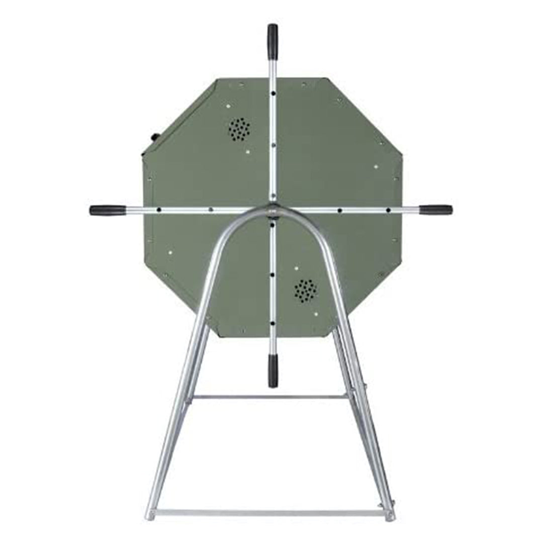 Jora JK400A 106 Gal Outdoor Dual Chamber Steel Compost Tumbler Bin (For Parts)