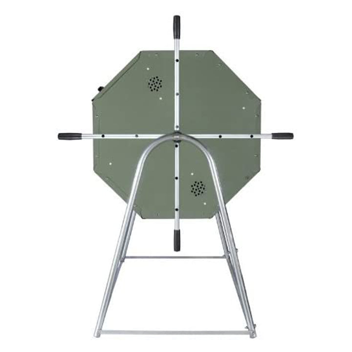 Jora JK400A 106 Gal Outdoor Dual Chamber Steel Compost Tumbler Bin (For Parts)