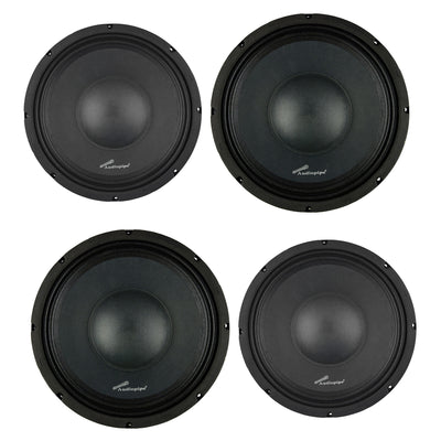 Audiopipe 10" Car Audio Loudspeaker, 2 Pack & 12" Car Audio Loudspeaker, 2 Pack