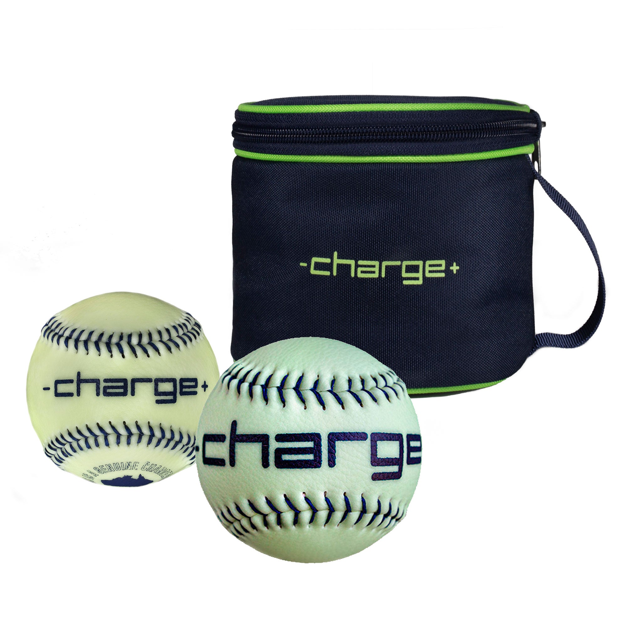 Chargeball Glow in the Dark Baseball PRO Kit with Bag & Premium 12 Inch Softball - VMInnovations