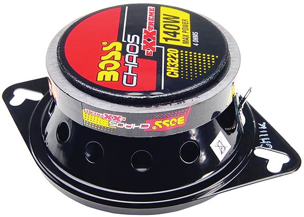 BOSS CH3220 3.5" 2-Way 280W Car Audio Coaxial Speakers Red Stereo 4 Ohm
