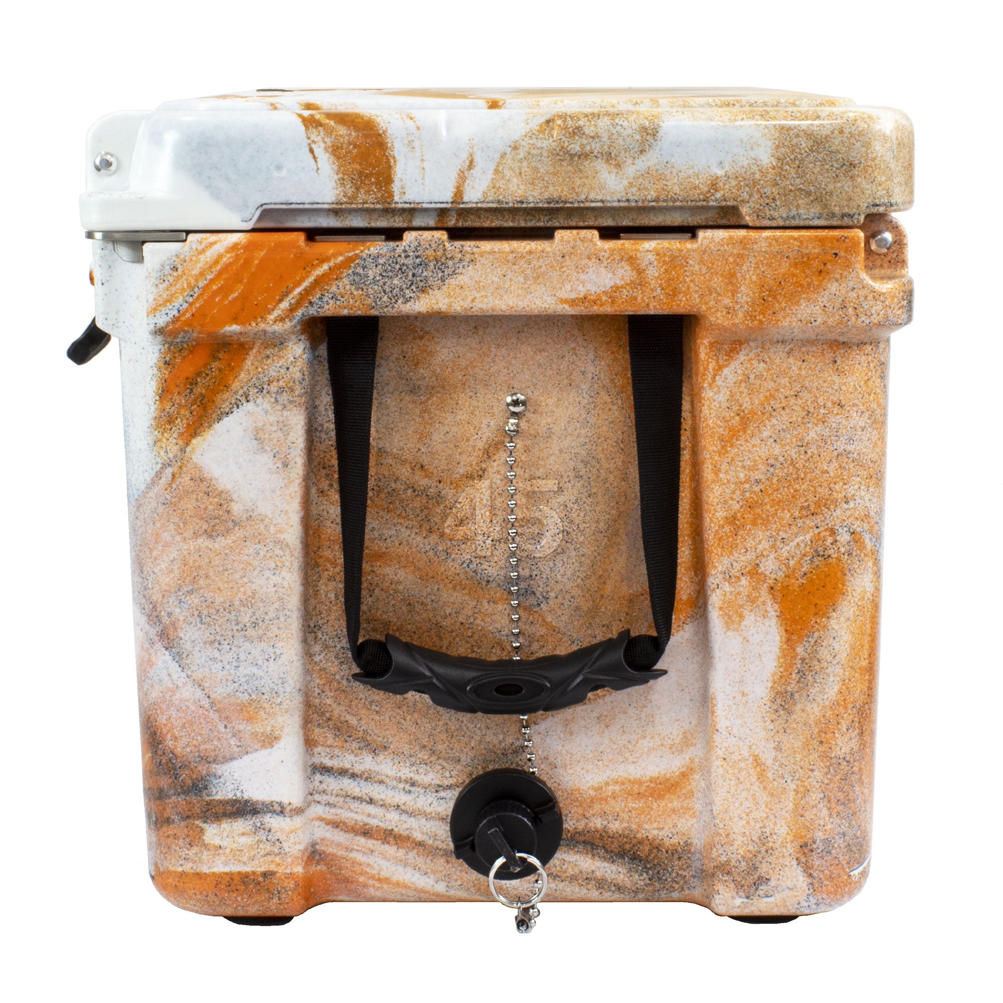 Frosted Frog 45 Quart Roto-Molded Commercial Grade Insulated Cooler, Orange Camo - VMInnovations