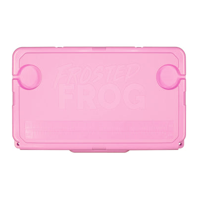 Frosted Frog 45 Quart Roto-Molded Commercial Grade Insulated Cooler Chest, Pink