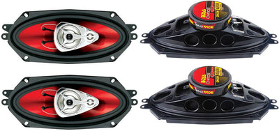 BOSS CH4330 4"x10" 800 Watt 3-Way CHAOS EXXTREME Car Audio Speakers 2PAIR - VMInnovations