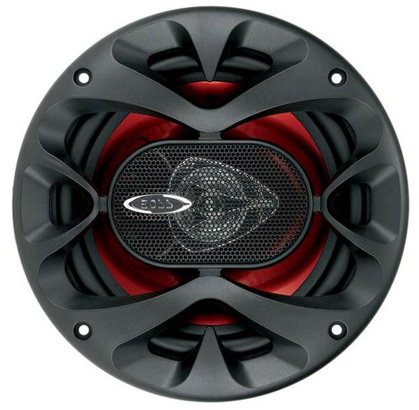 4) New BOSS CH6520 6.5" 2-Way 500W Car Coaxial Audio Speakers Stereo Red 6 1/2"