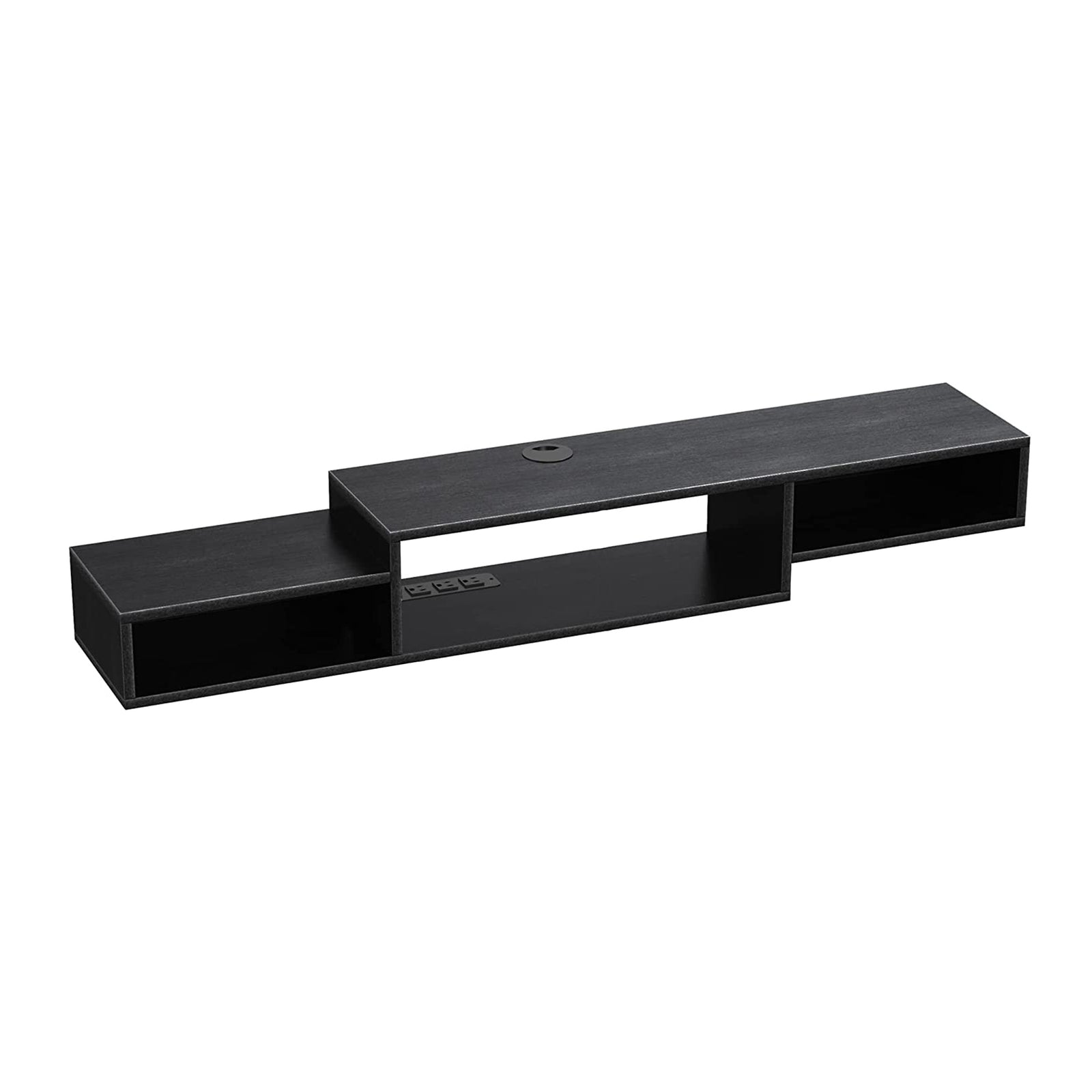 Fabato 59 In Wall Mounted Media Console w/Built In Power Strip (Open Box) - VMInnovations