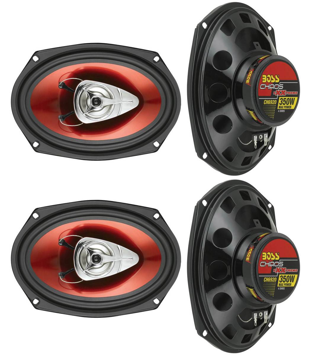 BOSS CH6920 6x9" 2-Way 700W Car Coaxial Audio Speakers Stereo Red