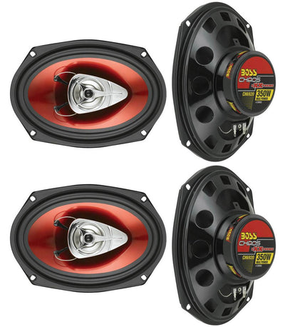 BOSS CH6920 6x9" 2-Way 700W Car Coaxial Audio Speakers Stereo Red