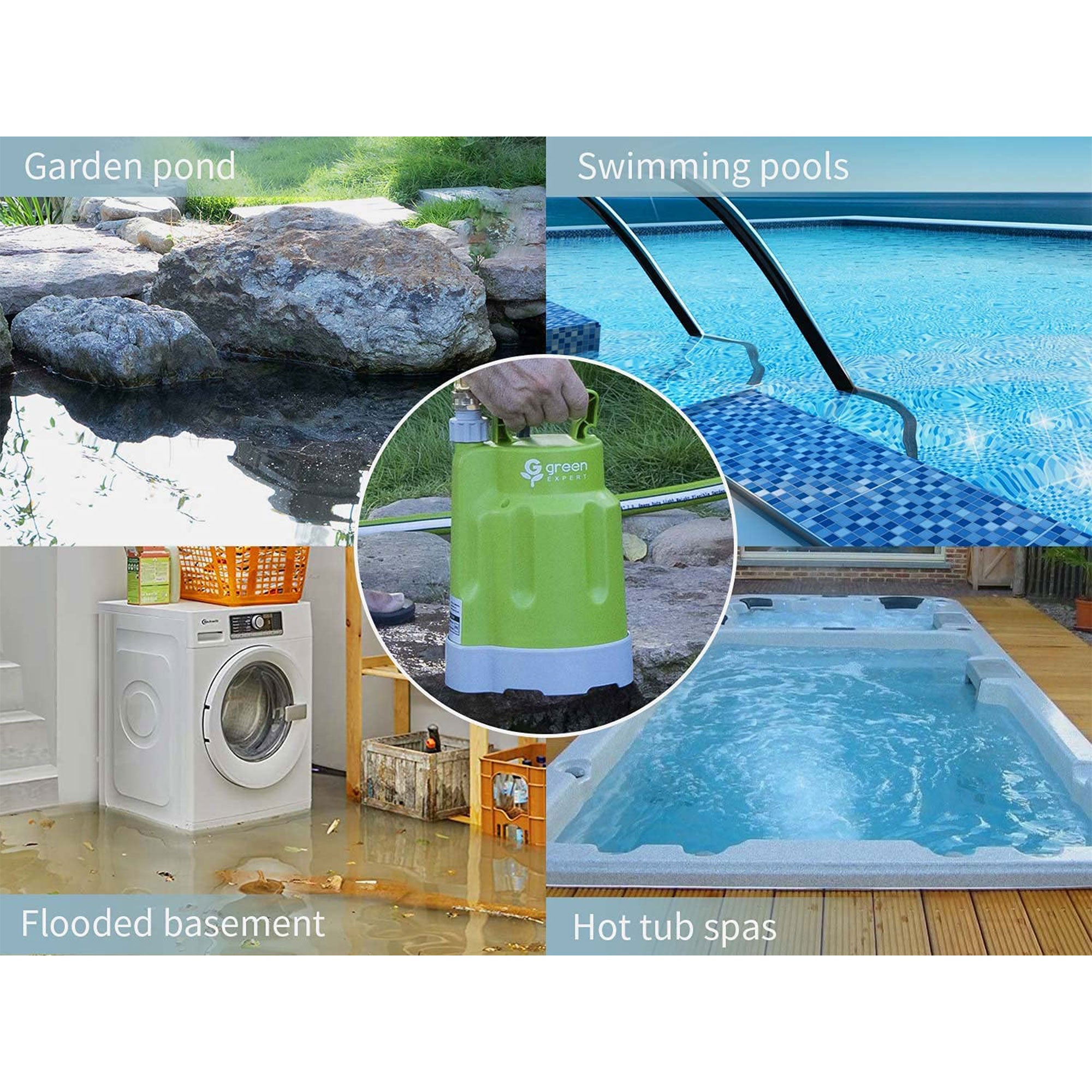 G green EXPERT 0.25 HP Submersible Utility Pump for Water Removal (Used) - VMInnovations