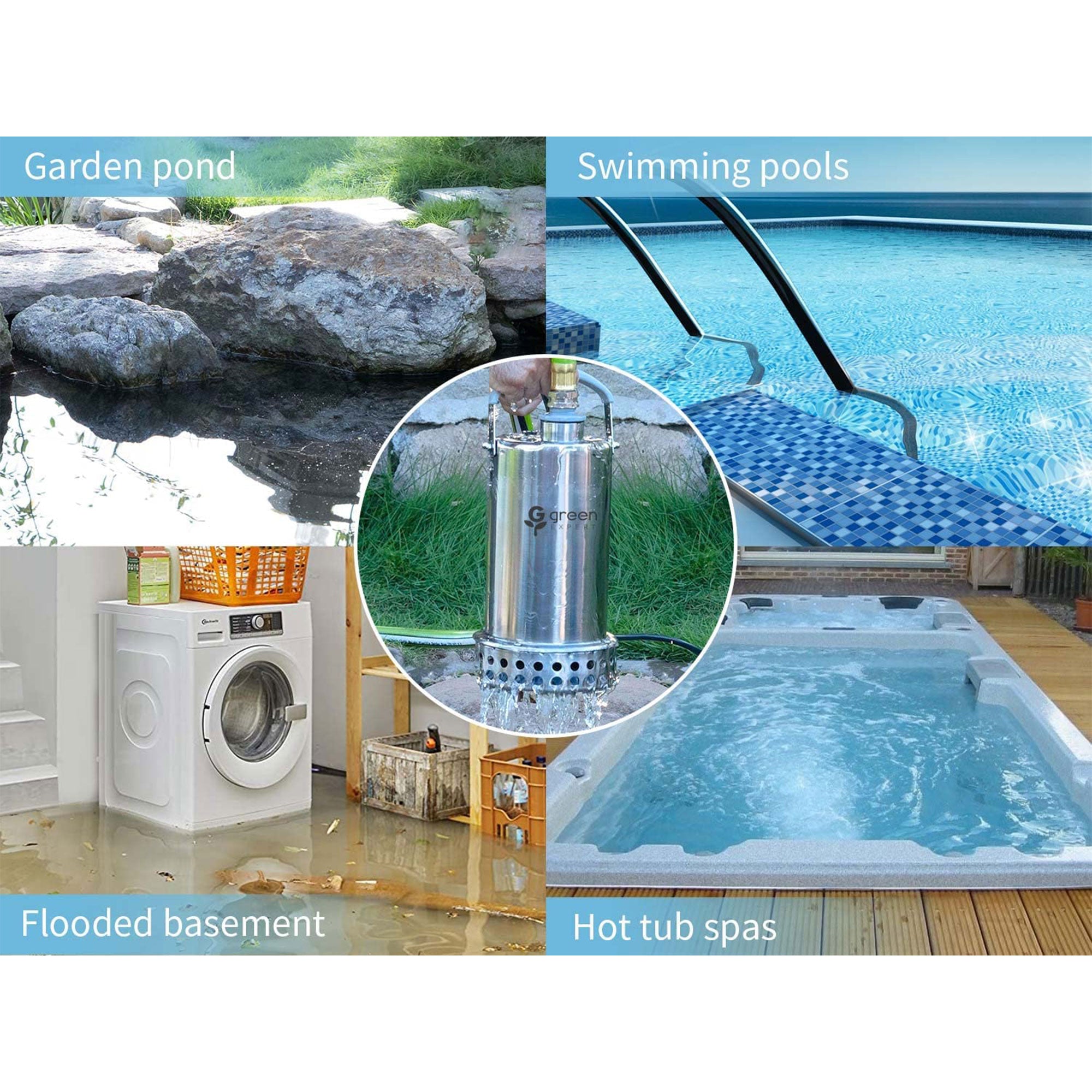 Submersible Water Removal Sump Pump w/ 4000GPH Flow Rate (For Parts) - VMInnovations