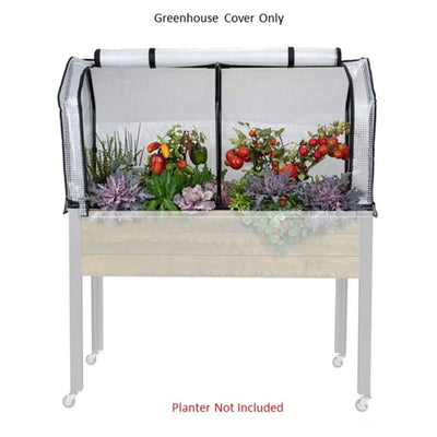 CedarCraft Greenhouse Cover, 47"L x 21"W x 24"H, for Elevated Planter Boxes