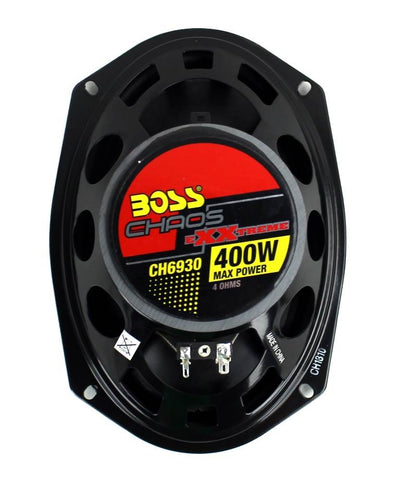 BOSS CH6930 6x9" 400W 3-Way Car Coaxial Audio Stereo Speakers Red