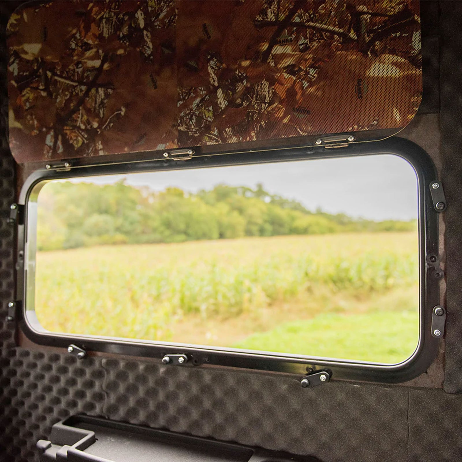 Banks Outdoors STFWVIS Box Blind 45 In Framed Vision Camouflage Long Window Kit - VMInnovations