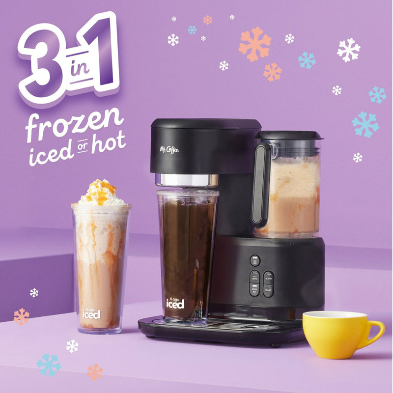 Single-Serve Iced & Hot Coffee Maker and Blender w/2 Tumblers (Open Box)