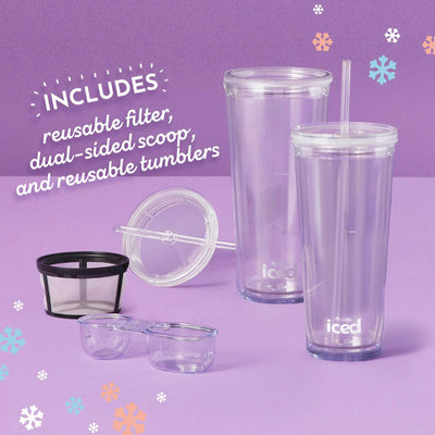 Single-Serve Iced & Hot Coffee Maker and Blender w/2 Tumblers (Open Box)