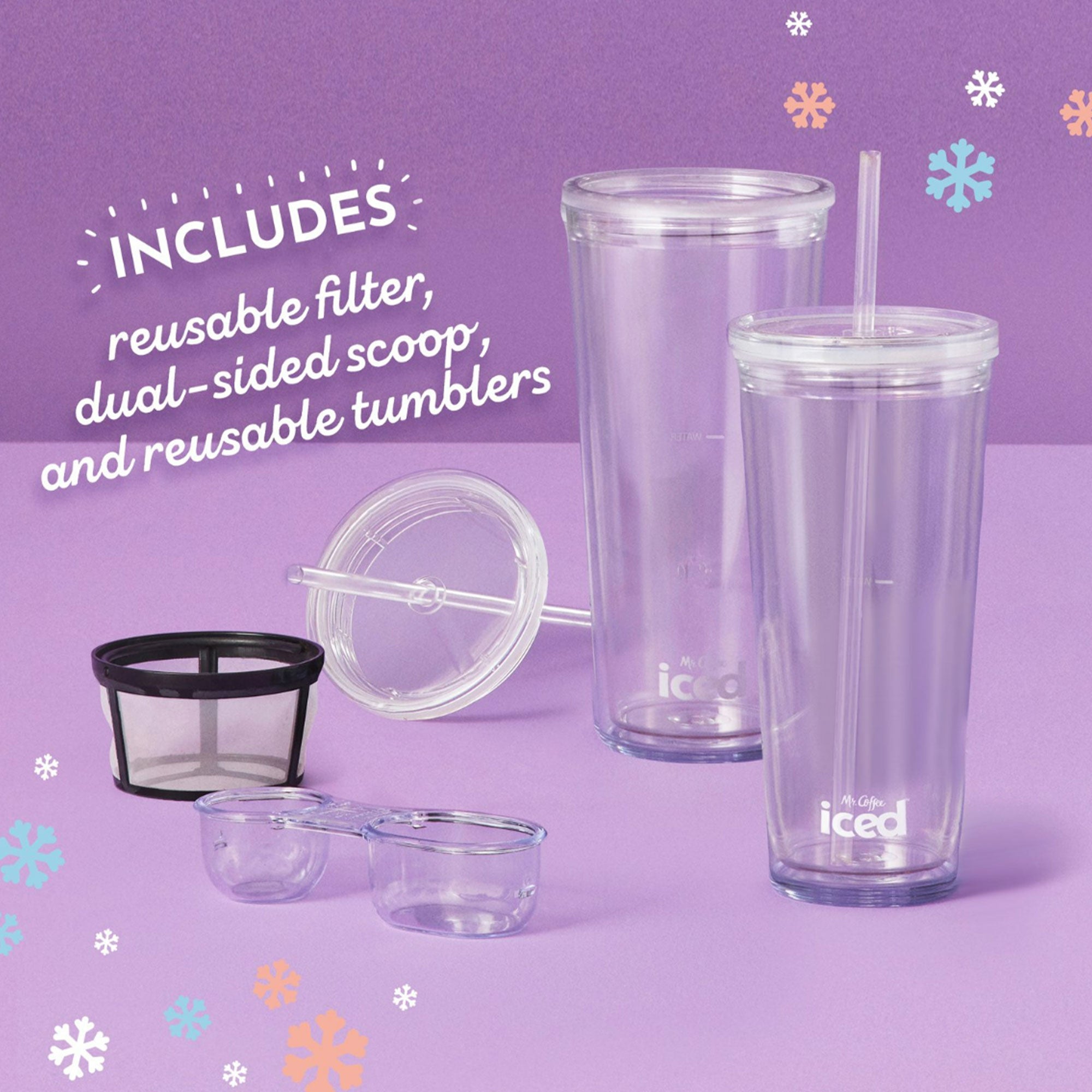 Mr. Coffee Single-Serve Iced and Hot Coffee Maker & Blender w/2 Tumblers (Used) - VMInnovations