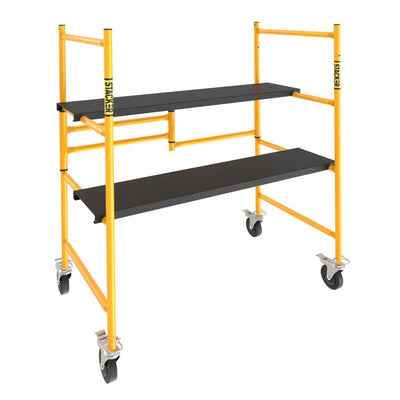 Stacker S-IRS400 4 Ft High Portable Interior Scaffolding w/ Locking Wheels(Used)