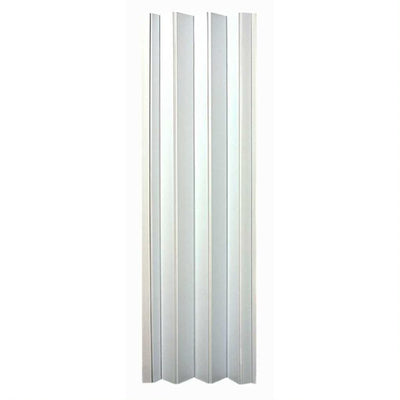 LTL Home Products OAKMT4880HEC Oakmont Wooden Style Vinyl Accordion Door, White - VMInnovations