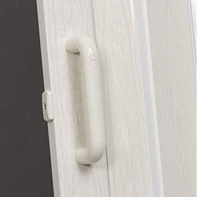 LTL Home Products Oakmont Wooden Style Vinyl Accordion Door, White (For Parts) - VMInnovations
