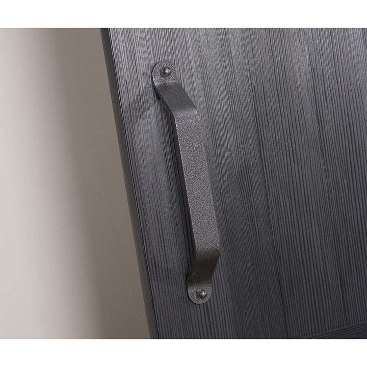 LTL Home Products MLB3684BHKD Millbrooke Ready to Assemble PVC Barn Door, Black - VMInnovations