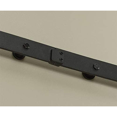 LTL Home Products MLB3684BHKD Millbrooke Ready to Assemble PVC Barn Door, Black - VMInnovations
