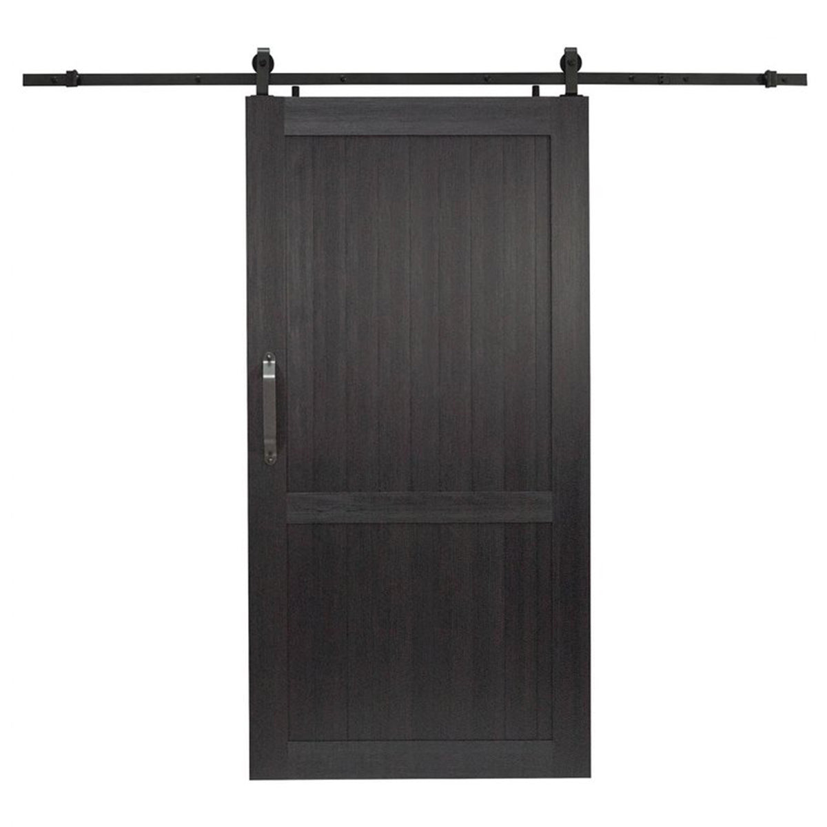 LTL Home Products MLB4284BHKD Millbrooke Ready to Assemble PVC Barn Door, Black