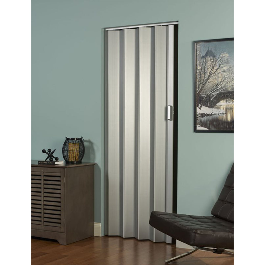 LTL Home Products EL4880S Spectrum Elite Vinyl Accordion Door, Elite Silver